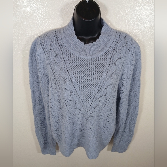 Veronica Beard Makani Pointelle Knit Sweater Large - Picture 6 of 11